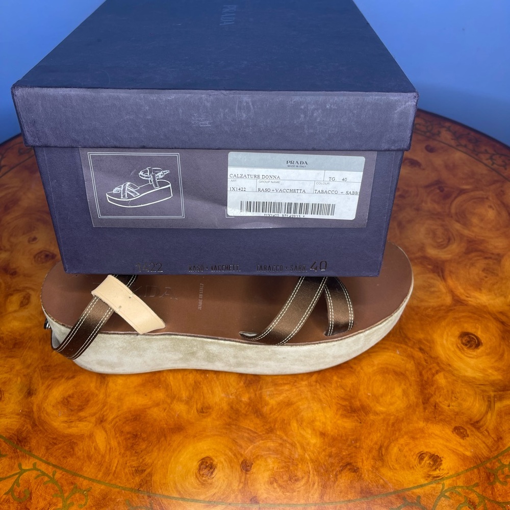 Prada Women's Tan and Brown Sandals - Picture 6 of 8